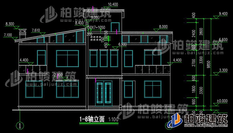 正立面圖