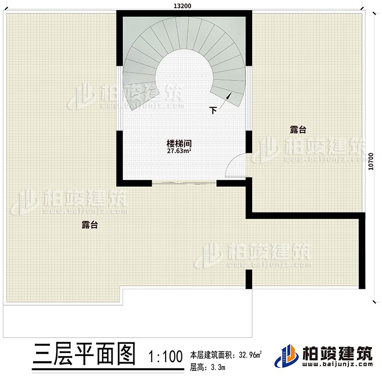 樓頂：樓梯間、2露臺